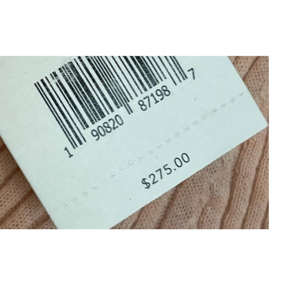 Vince Marled Long Sleeve Crew Neck Ribbed Knit Solid Tan Sweater Size M NWT - Picture 6 of 9